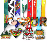 Médailles de marathon de sport personnalisables or argent cuivre ébauches de sublimation avec médailles en métal