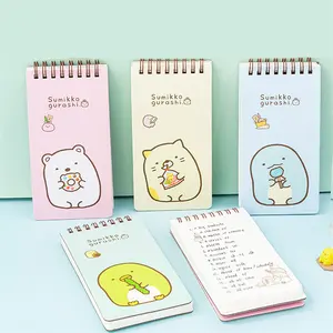 Europe Most Popular student accessories stationery Wholesale Cartoon characters Design hard cover spiral binding notebooks
