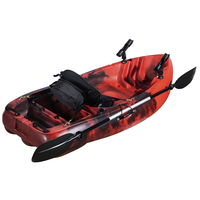 Nouveau Bateau à Rames Monoplace 2m 2026, Kayak de Pêche Extérieur avec Plateforme OEM ODM