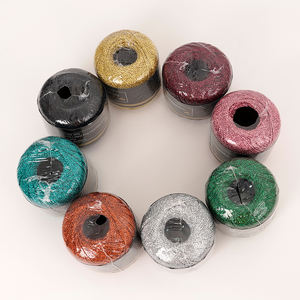 Cordon métallique argenté doré de 2mm, fil rond étincelant pour ornements de Noël, fil tressé à la main pour décoration de cadeaux. - Product Image 3