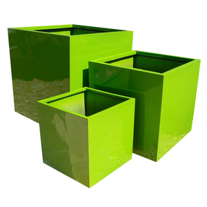 Jardinière rectangulaire en fibre de verre pour plantes d'intérieur et d'extérieur, pot de fleurs décoratif moderne, bon prix, vente en gros d'usine - Product Image 4