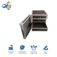 Flight case multifonctionnel avec tiroirs pour la production, étui de protection personnalisé pour événements