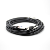 Conector de Sensor M8 de 6 Pines, Cable de 6 Pines, IP67, Código A, Hembra a Macho, Ángulo Recto de 90 Grados, Ensamblaje de Conexión Rápida