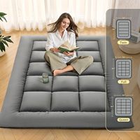 Colchón Japonés para Piso, Futón Plegable con Asa, Colchoneta Tatami Enrollable para Dormir al Aire Libre para Adultos