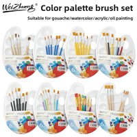 Palette multi-grilles en plastique pour aquarelle et gouache, fournitures de peinture artistique, vente en gros transfrontalière