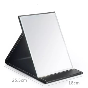 Beelee custodia pieghevole in pelle PU <span class=keywords><strong>specchio</strong></span> per il <span class=keywords><strong>trucco</strong></span> da scrivania <span class=keywords><strong>Vintage</strong></span> portatile vanty Cosmetic Smart Table Mini <span class=keywords><strong>specchio</strong></span> di bellezza per il <span class=keywords><strong>trucco</strong></span> - Product Image 2