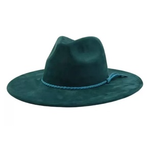 Automne hiver 2025 femmes 9.5cm bord daim pêche coeur haut gland Fedora chapeau nouveau grand bord Jazz daim Fedora chapeaux pour scène décontractée - Product Image 1