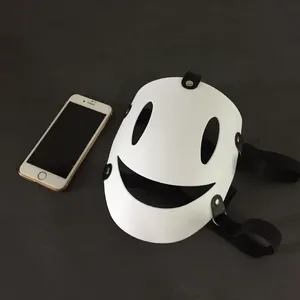 Anime cosplay tenkuu shinpan cao tầng Xâm Lược cosplay mặt nạ mũ PVC Mặt nạ trắng Nhật Bản Samurai trang phục đạo cụ - Product Image 4