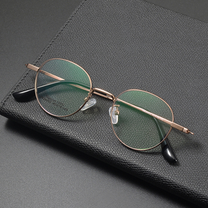 Monturas de <span class=keywords><strong>Gafas</strong></span> <span class=keywords><strong>Redondas</strong></span> Vintage de Nylon con Borde Completo, Diseño Sólido, Estilo Coreano, Coloridas, para Rostro en Forma de Diamante, <span class=keywords><strong>Gafas</strong></span> de Lectura - Product Image 4