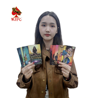 Cartes à collectionner personnalisables en papier brillant 350 g/m² pour jeux TCG, logo et emballage personnalisés, surface imprimée holographique