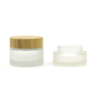 <span class=keywords><strong>Pot</strong></span> cosmétique <span class=keywords><strong>en</strong></span> verre rond givré écologique avec couvercle <span class=keywords><strong>en</strong></span> bois, rechargeable, vide, pour produits de beauté - Vente <span class=keywords><strong>en</strong></span> gros - Product Image 3