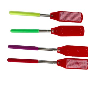 Telescopic Itch Scratcher Red <b>Plastic</b> Brush With Stainless Steel <b>Rod</b> For Back Relief Household Use - Product Image 3