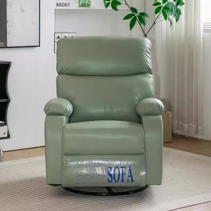 <span class=keywords><strong>Fauteuil</strong></span> inclinable manuel en cuir PU, style capsule spatiale, pour massage, <span class=keywords><strong>fauteuil</strong></span> paresseux pivotant et à bascule pour salon et chambre à coucher - Product Image 2