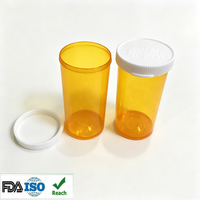 Venta Especial: Frascos de Farmacia de Plástico Color Ámbar para Medicamentos RX, con Tapa a Presión Fácil de Abrir