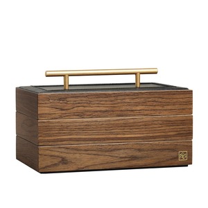 Wholesale Luxury Wood Jewelry Storage Box Organizer 3Layers Jewellery Watch Necklace Ring Earring Case with Handle Wedding Gift