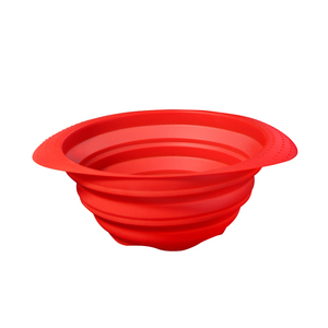 रसोई बंधनेवाला कोलंडर खाद्य ग्रेड सिलिकॉन छलनी अंतरिक्ष सेवर तह छलनी कोलंडर - Product Image 5