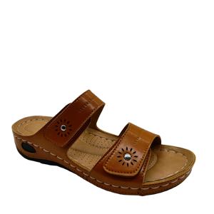 Venta al por mayor de sandalias de estilo europeo de fondo plano de las mujeres de Primavera de moda de tendencia forro de malla Casual todo-fósforo prendas de vestir exteriores para las vacaciones - Product Image 4