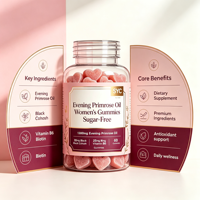 SYC BIO Huile d'Onagre Gommes pour Femmes 60 Unités Soutien Antioxydant Complément Alimentaire Végétal en Forme de Cœur