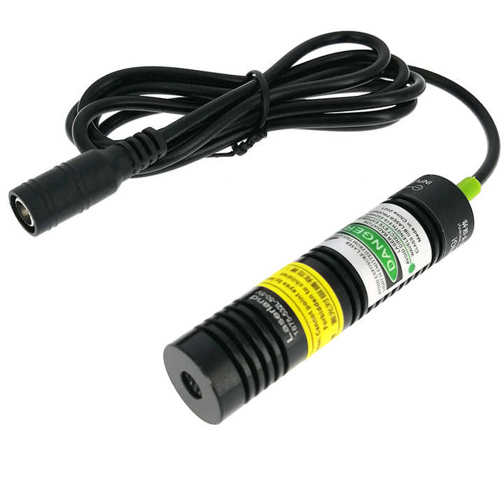 Modulo Diodo Laser Industriale 532nm 50mW Punto 12V 40x21mm - Foto 13