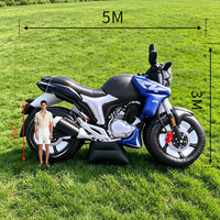 Moto gonflable géante sur mesure de 5 m (16,4 pi) pour événements et compétitions en extérieur