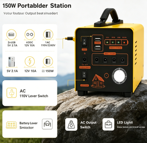 300W 180Wh LiFePO4 Tragbare Powerstation mit Reiner Sinuswelle, Solargenerator mit MPPT und Type-C PD für Camping und Notfall-Backup zu Hause - Product Image 3