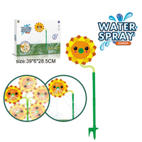 Bonito Aspersor de Agua con Forma de Girasol para Niños, Juego de Rociar Agua para Jardín y Patio al Aire Libre en Verano, Juguete Giratorio de Rociado de Agua, Venta al por Mayor, Stock a Granel