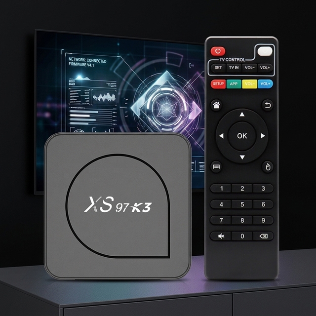 New XS97 K3 Quad Core H.265 HEVC 4K Android Smart TV Box 1GB+8GB Storage Custom Batch Supply