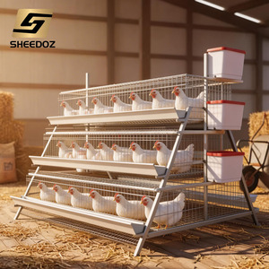 Cage à poules pondeuses pour équipement d'élevage, poulailler, cages pour animaux, équipements d'élevage, cages à poules pondeuses, cages d'élevage de poulets - Product Image 1