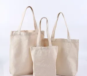 Sacola de lona dobrável, sacola de algodão de alta qualidade e barata para compras, bolsa escolar de tecido orgânico para mercearia das crianças