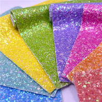 Vente chaude Chunky Glitter Tissu Feutre Support Paillettes En Cuir Matériel Pas De quantité minimale de commande pour Chaussures Sacs Arcs Artisanat