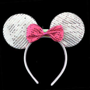 Adult and Child Beauty Flashing LED Headband Round Multi-Color Sequin and Cloth <strong>Toy</strong> <strong>for</strong> <strong>Parties</strong> Packaged in <strong>Bag</strong> - Product Image 4