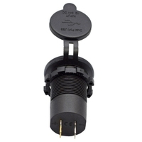 Chargeur de voiture double QC3.0+2.4A USB pour allume-cigare, 2 ports, prise d'alimentation 12-24V