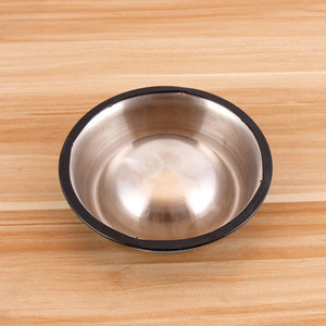 Mangkuk hewan peliharaan baja tahan karat ramah lingkungan dengan alas karet perjalanan dan mangkuk anjing untuk hewan kecil - Product Image 3
