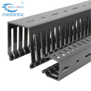 YORH-PEEO Mật Độ Cao Dưới Khay Bàn Quản Lý Cáp Đen Đường Đua Có Nắp - Product Image 5