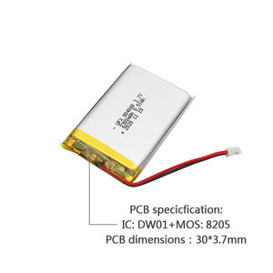 배터리 공장 중국 맞춤형 디지털 잠금 배터리 UFX 804060 2300mAh 3.7V 리튬 이온 폴리머 배터리 - Product Image 6