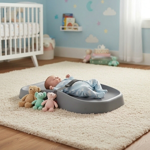 Fasciatoio Portatile per <span class=keywords><strong>Neonati</strong></span> in PU Impermeabile, Riutilizzabile e Lavabile, Tappetino da Viaggio con Dimensioni Personalizzabili - Product Image 2