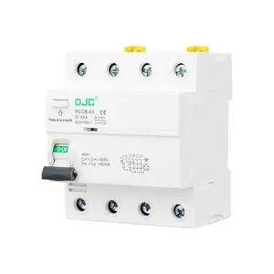 QJC Profesional Miniatura RCCB 40a 30ma tipo A 63 Amp Mini MCB Interruptor MCB/mccb/rcbo/elcb/RCCB