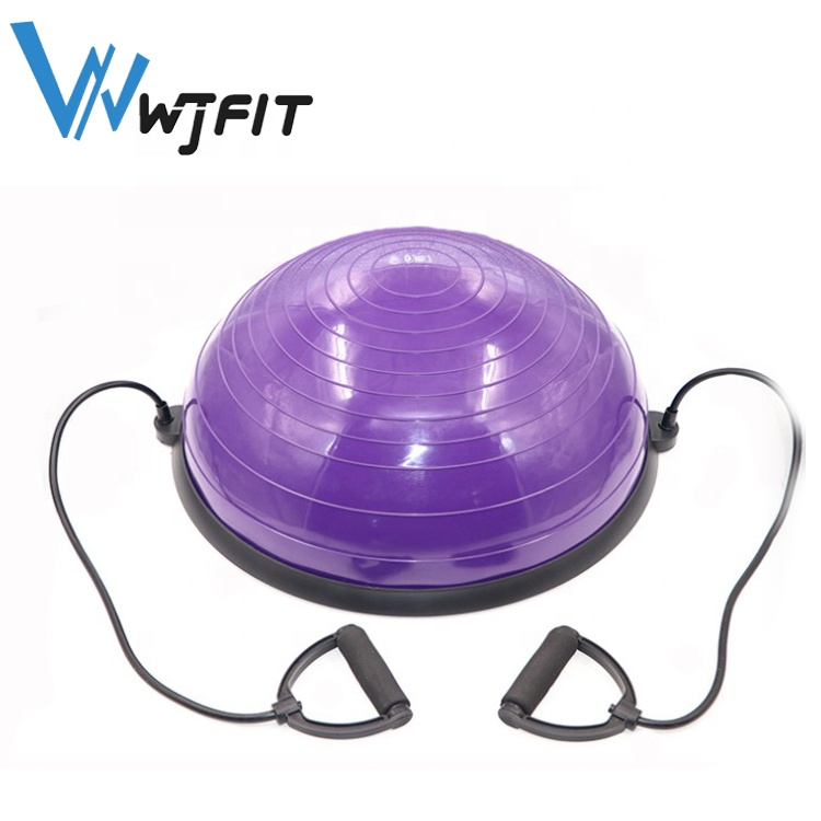 Таможня напечатала гавайская гитара 23 дюймов баланс тренер йога полусфера фитнес силовых упражнений балансировочный мяч с подъемный канат и насос