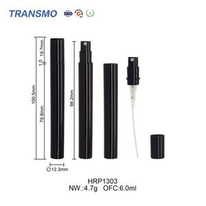 Flacon pulvérisateur cosmétique vide, flacon de parfum à étiquette privée, emballage de flacon pulvérisateur, conteneur de pulvérisation 6 ml, flacons pulvérisateurs noirs, brume fine - Product Image 2