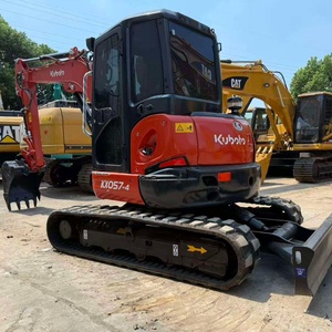 Japan Origin Used Kubota Mini Excavator KX057-4 U17 U10 Zero Tail Swing Digger For Sale EPA CE 99 New Landscaping - Product Image 1