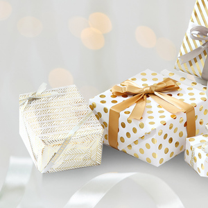 Reciclable al por mayor personalización cumpleaños fiesta de Navidad rollo papel de aluminio dorado 0,4*3M caja de regalo papel de regalo personalizado - Product Image 2