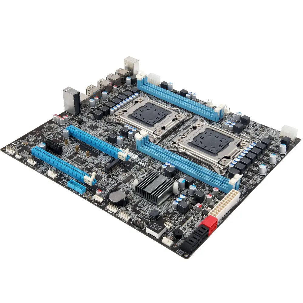 Factory sale Intel X79 Chipset ATX 4*DDR3 64GB motherboard support two Intel Xeon processors in LGA 2011 pakage for the server