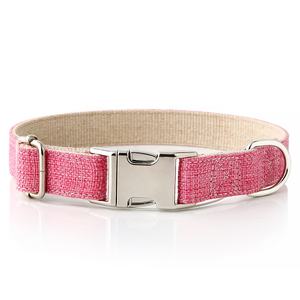 COCO BUDDY Desain Asli Grosir Perusahaan Kerah Anjing Rami Dapat Disesuaikan Kerah Anjing Rami Kerah dan Tali Anjing Set - Product Image 2