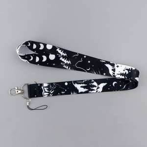 Moon <span class=keywords><strong>Wolf</strong></span> Nylon-Schlüsselbänder - Langlebige, Wasserdichte, Modische Accessoires für Ausweise, Handyriemen, DIY-Hängeseile - Product Image 5