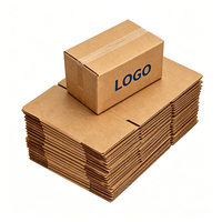 Boîtes de déménagement en carton ondulé personnalisées avec logo imprimé, découpe à plat, recyclables, anti-écrasement, pour envoi postal