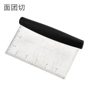 Cortador de masa de acero inoxidable con regla para hornear y repostería, herramientas 430PPTPR, fabricado en Yangjiang, apto para lavavajillas. - Product Image 1