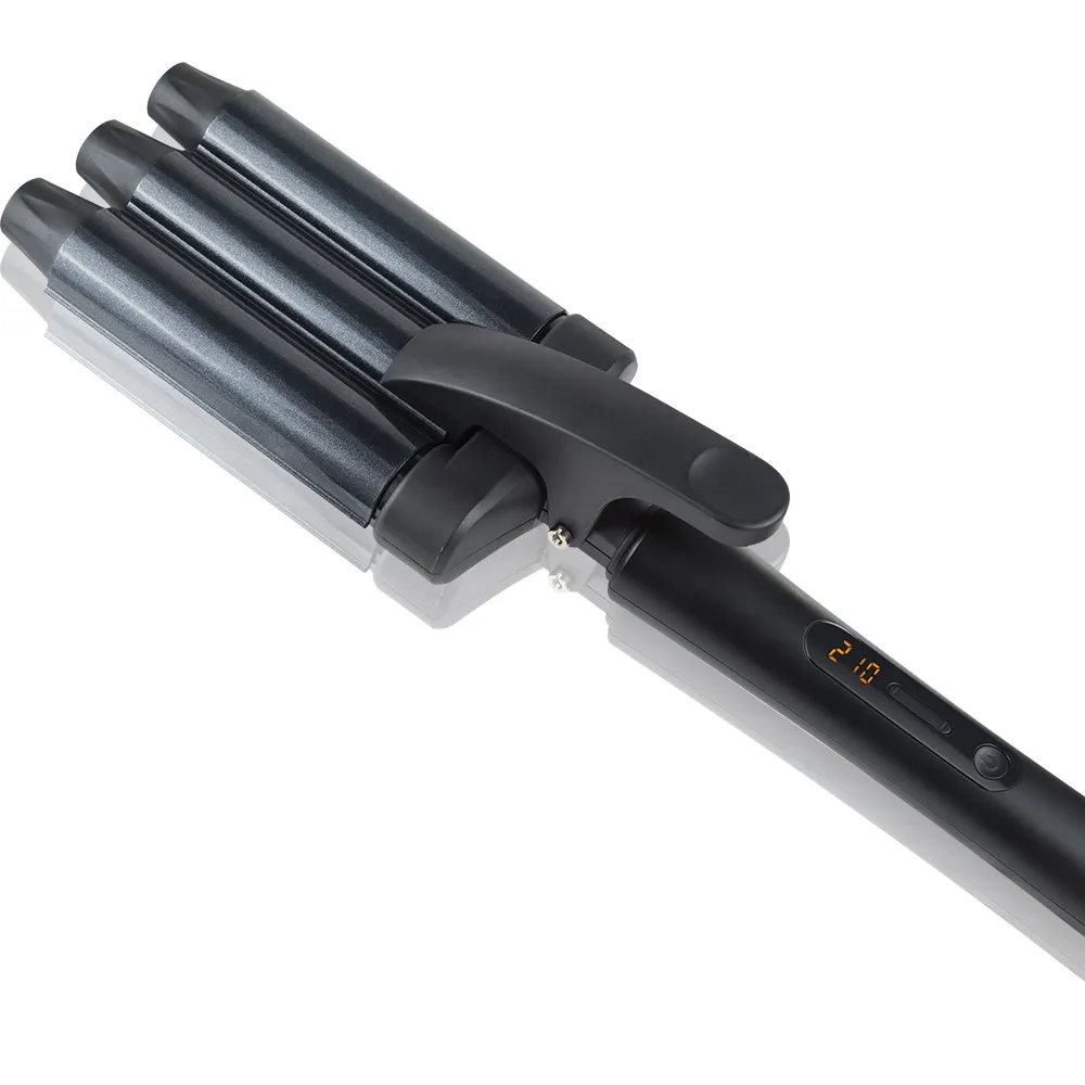 Rucha 2023 New Product Arrival Triple Barrels 28mm Hair Waver Curling Iron
