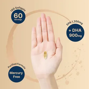 Fish Oil Supports Heart Healthcare Omega 3 EPA DHA 360 Rapid Release Softgels Deep Sea Fish Oil Soft Capsules