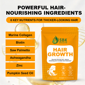 Increase Hair Thickness Hair Growth Gummies Vitamin A Follicle Nourishing Hair Care Dietary <b>Supplement</b> Gummies - Product Image 3