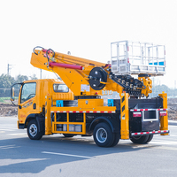 Düşük Fiyatlı FAW 40m 9 Bölümlü Bomlu Havadan Çalışma Platformu Kamyonu, Belediye Bakımı, Elektrik Onarımı, Bina İnşaatı İçin Satılık